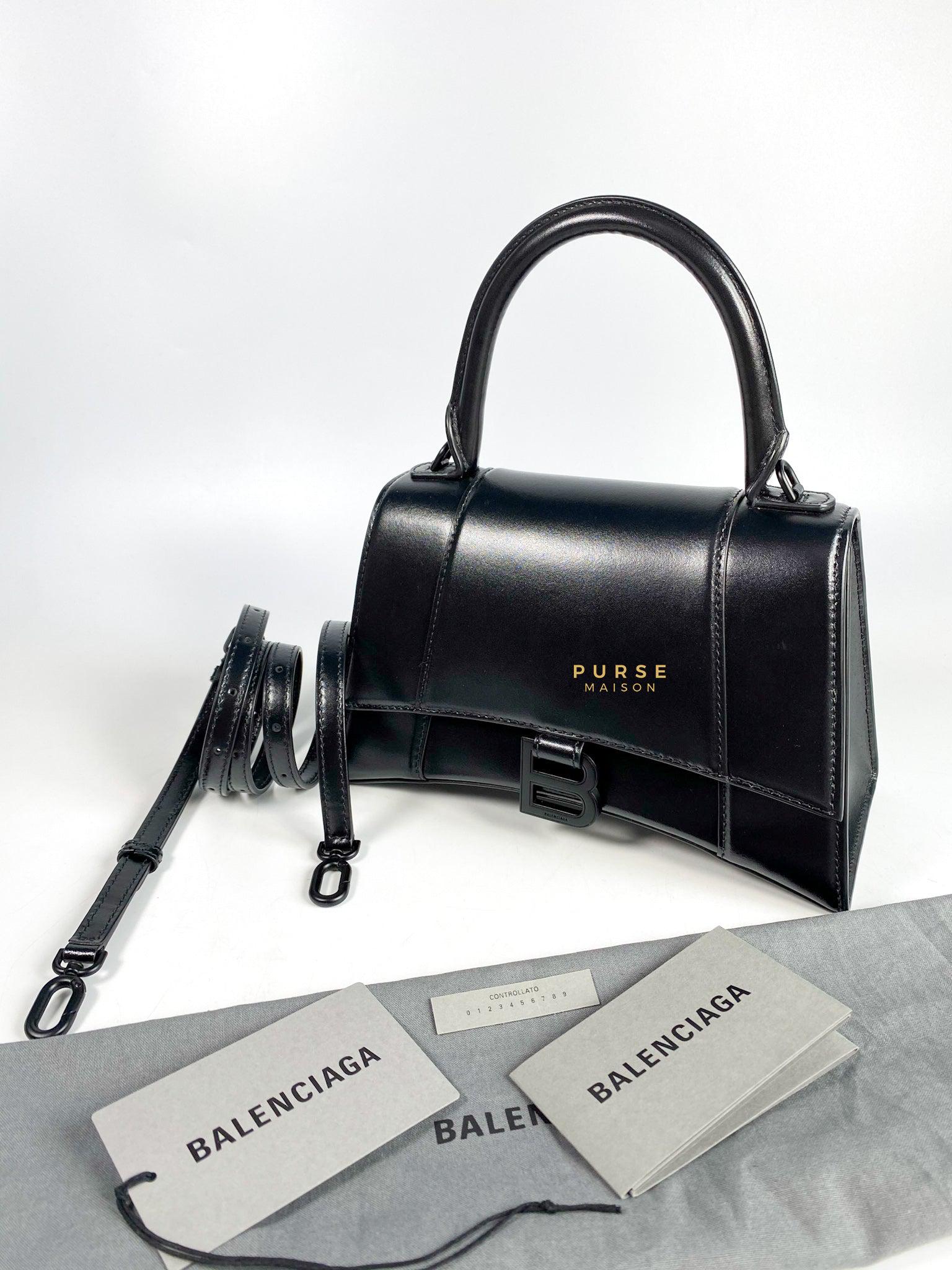 Balenciaga All Black Hourglass Bag