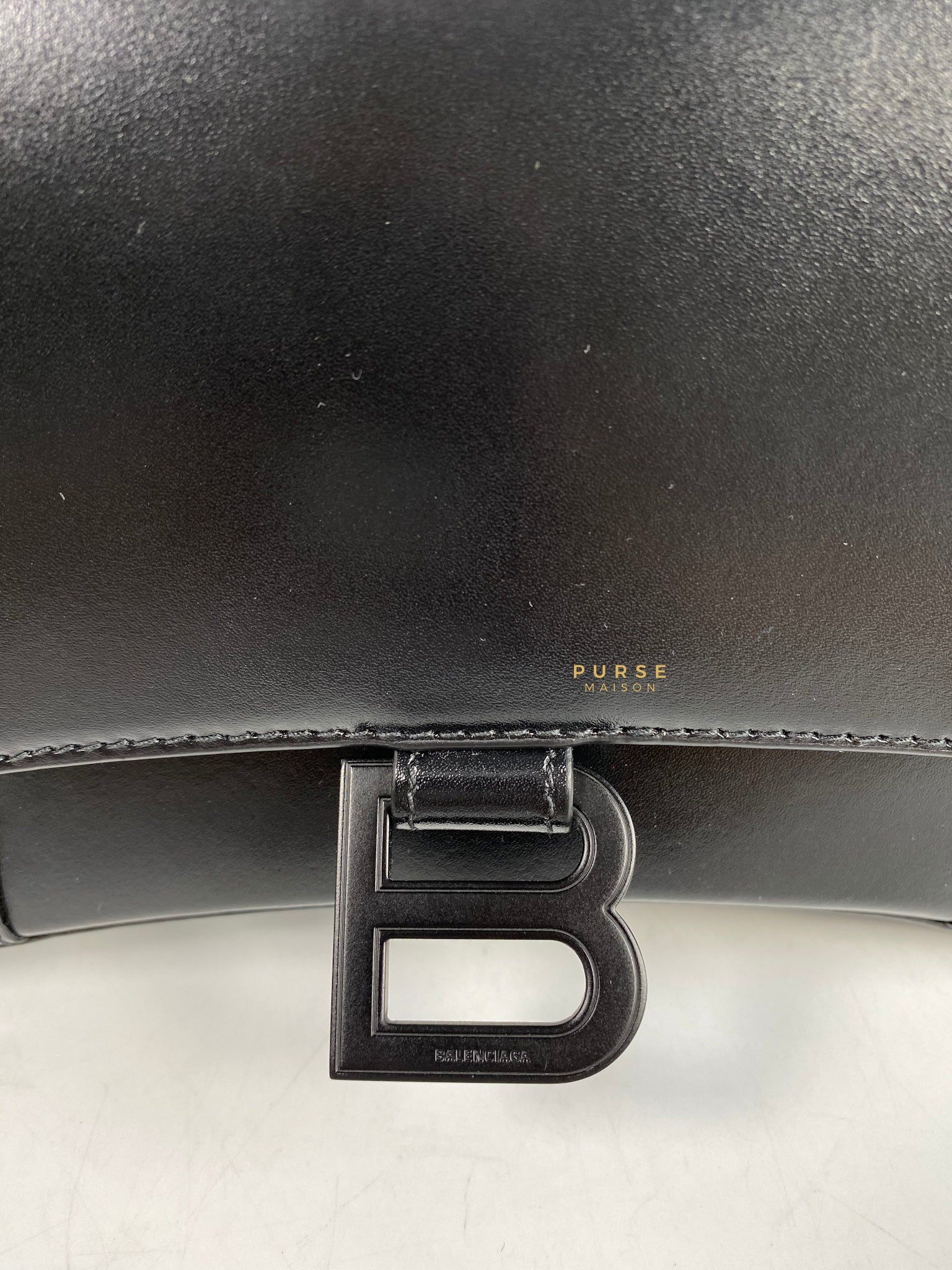 Balenciaga All Black Hourglass Bag