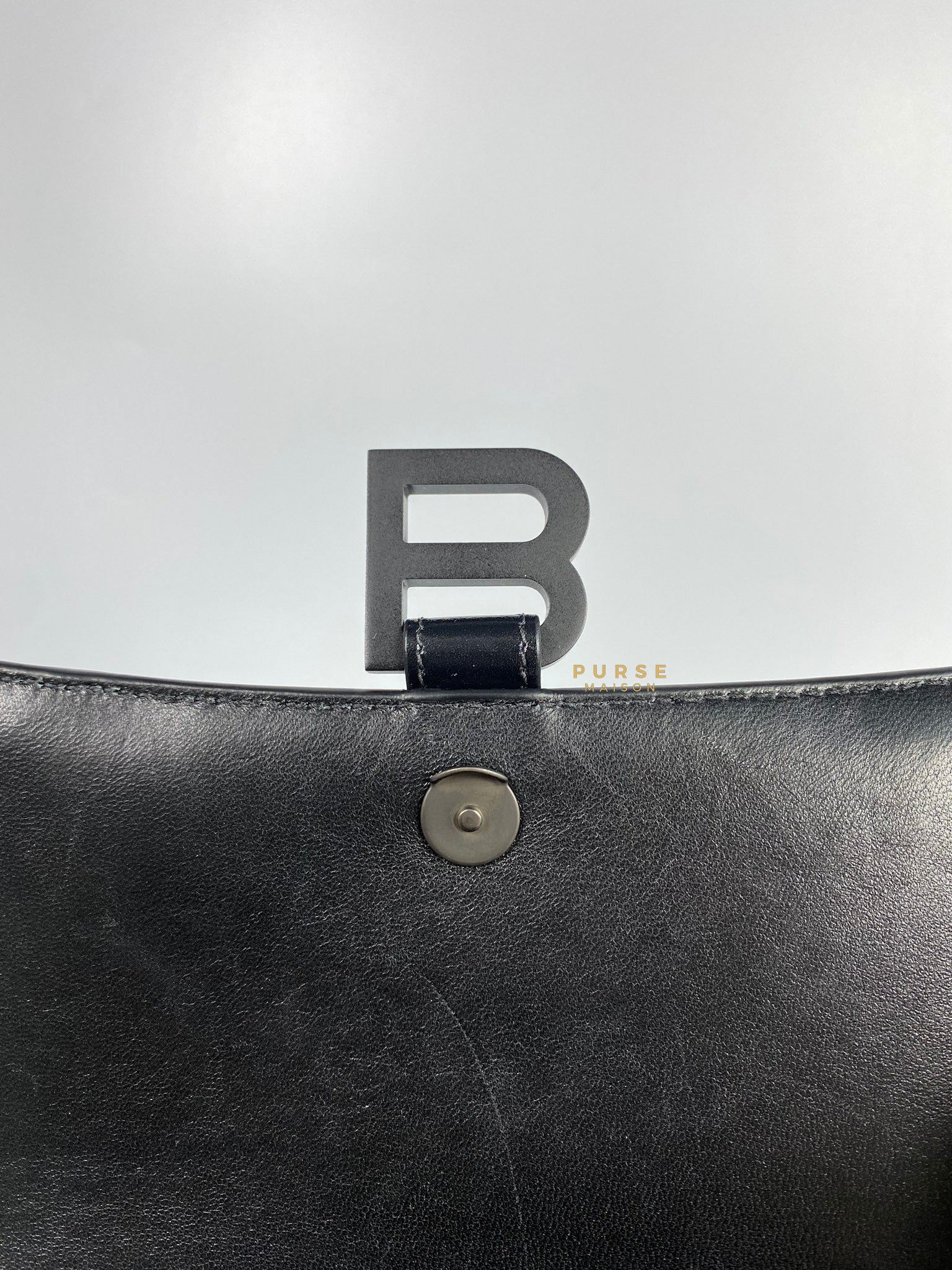 Balenciaga All Black Hourglass Bag