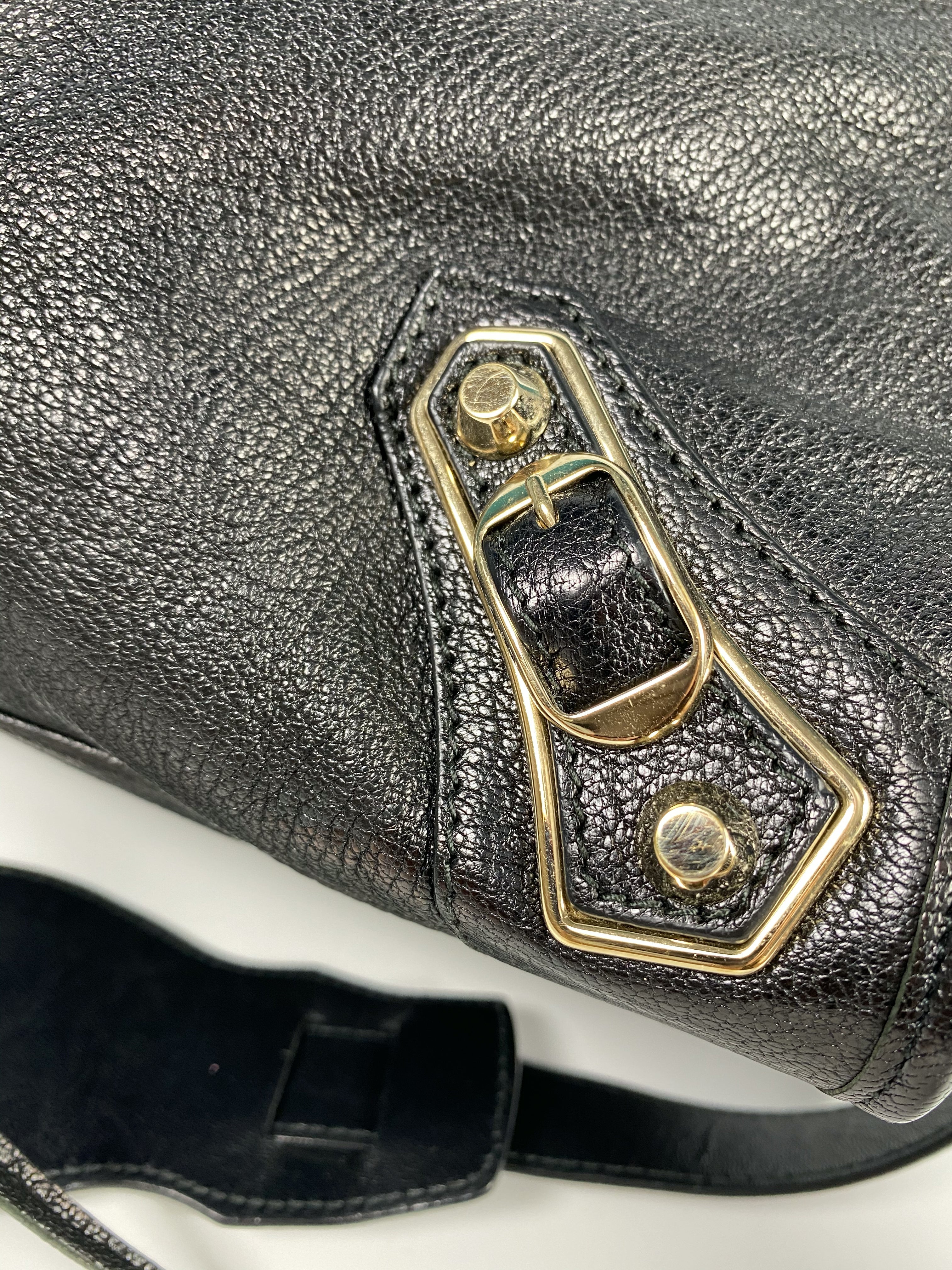 Balenciaga City Metallic Edge in Gold Hardware (Medium)