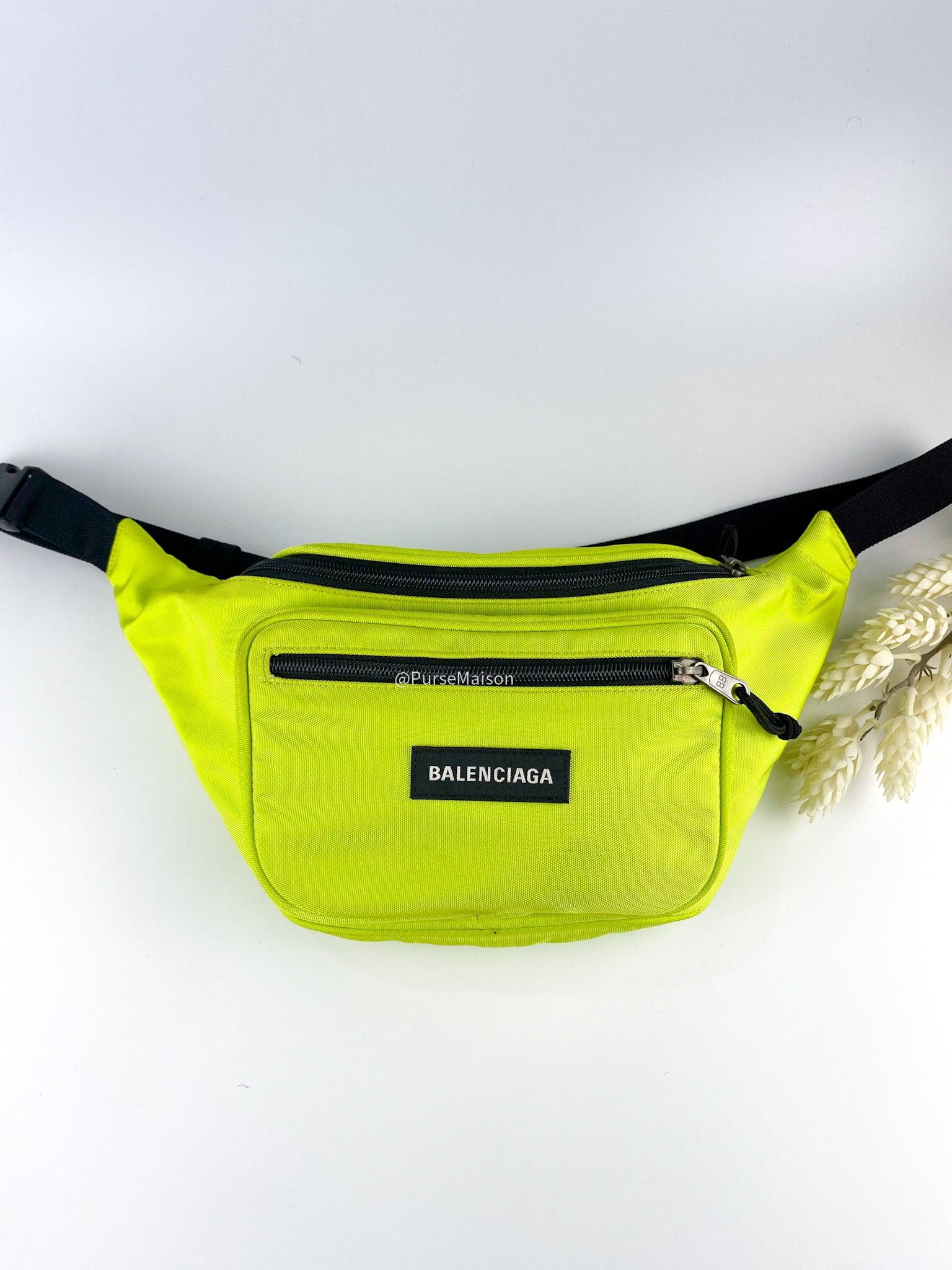 Balenciaga Explorer Belt Pack in Apple Green