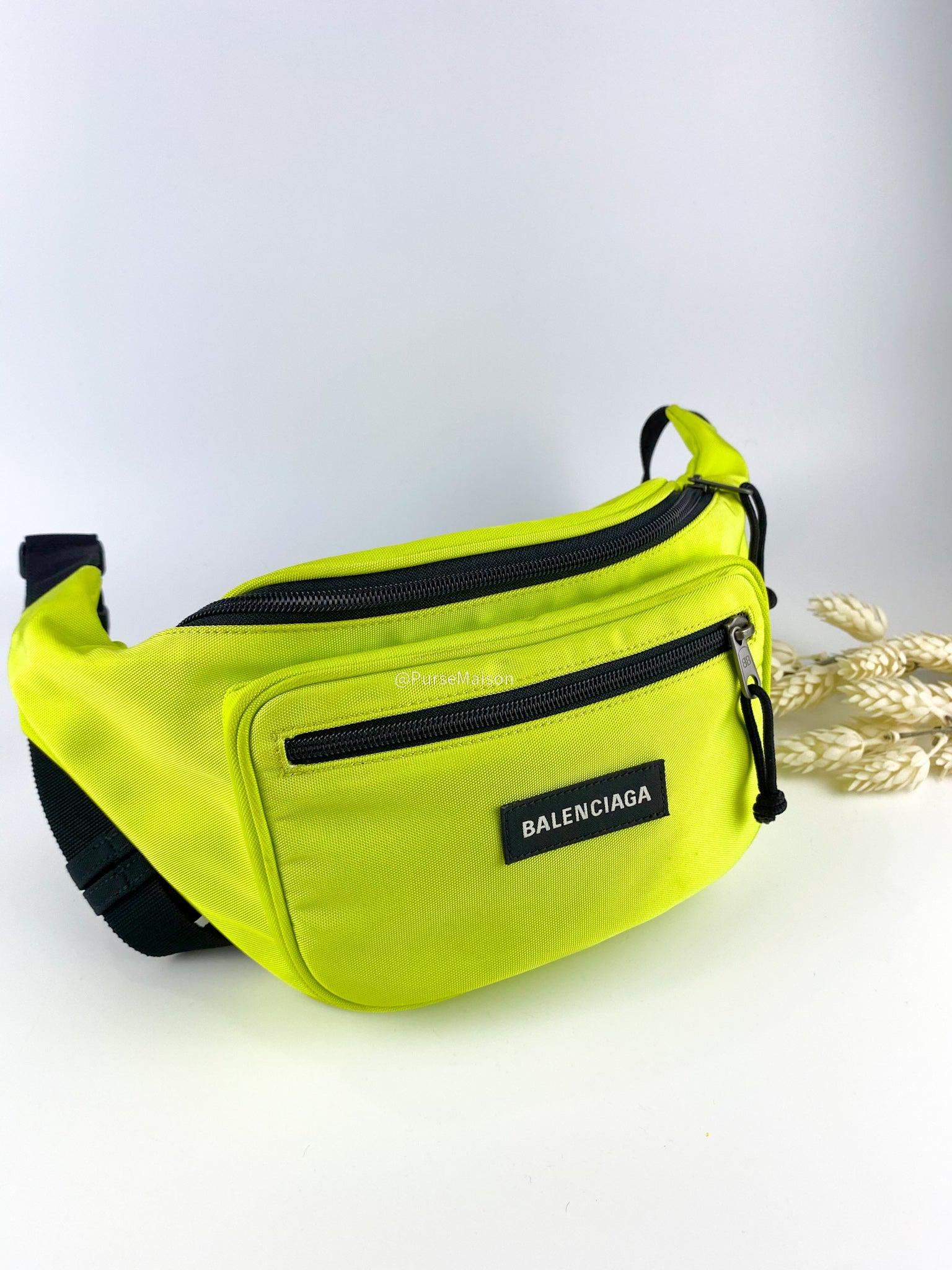 Balenciaga Explorer Belt Pack in Apple Green