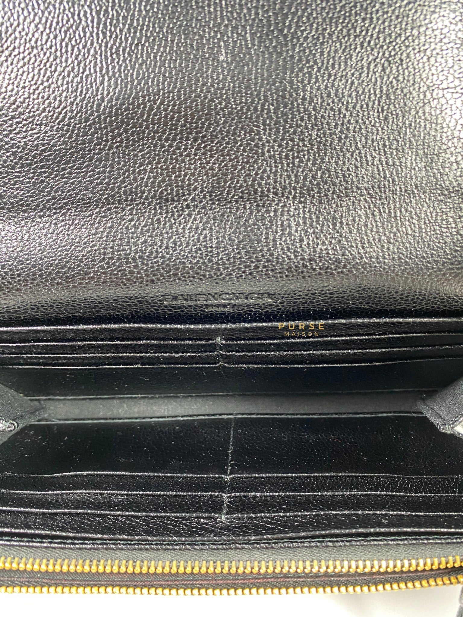 Balenciaga Metallic Edge Long Wallet