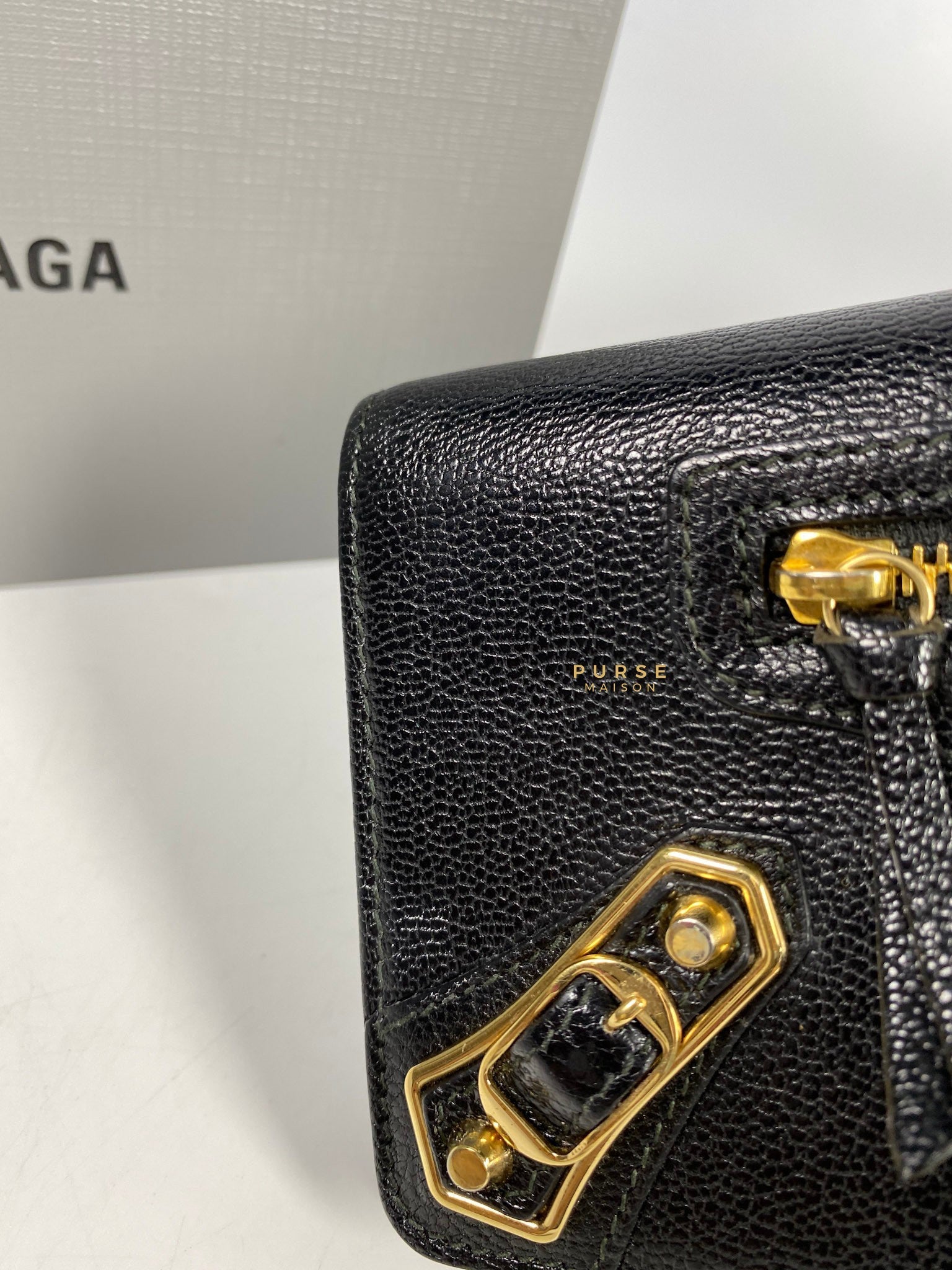 Balenciaga Metallic Edge Long Wallet