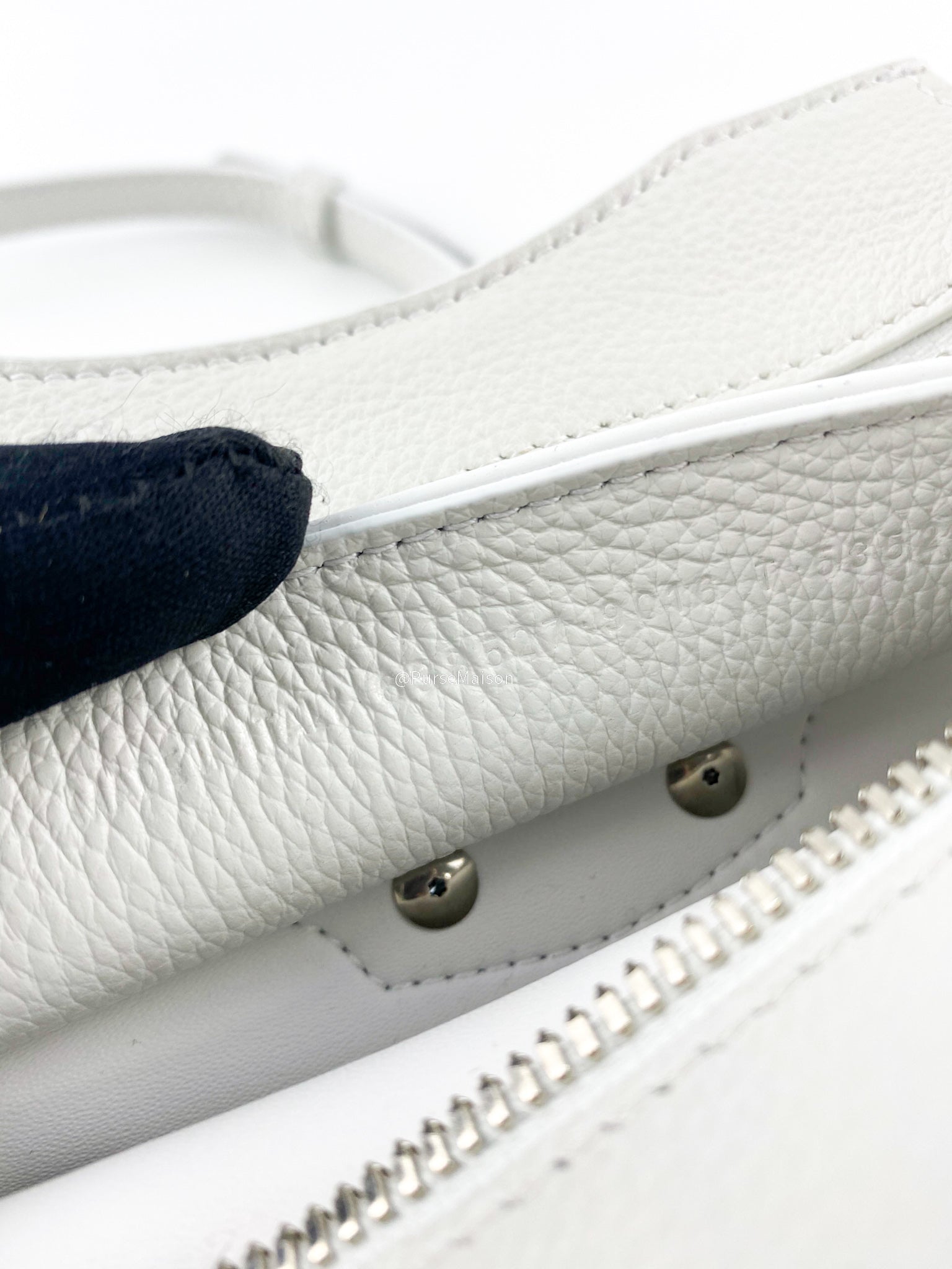 Balenciaga Nano Neo White Silver Hardware Goatskin