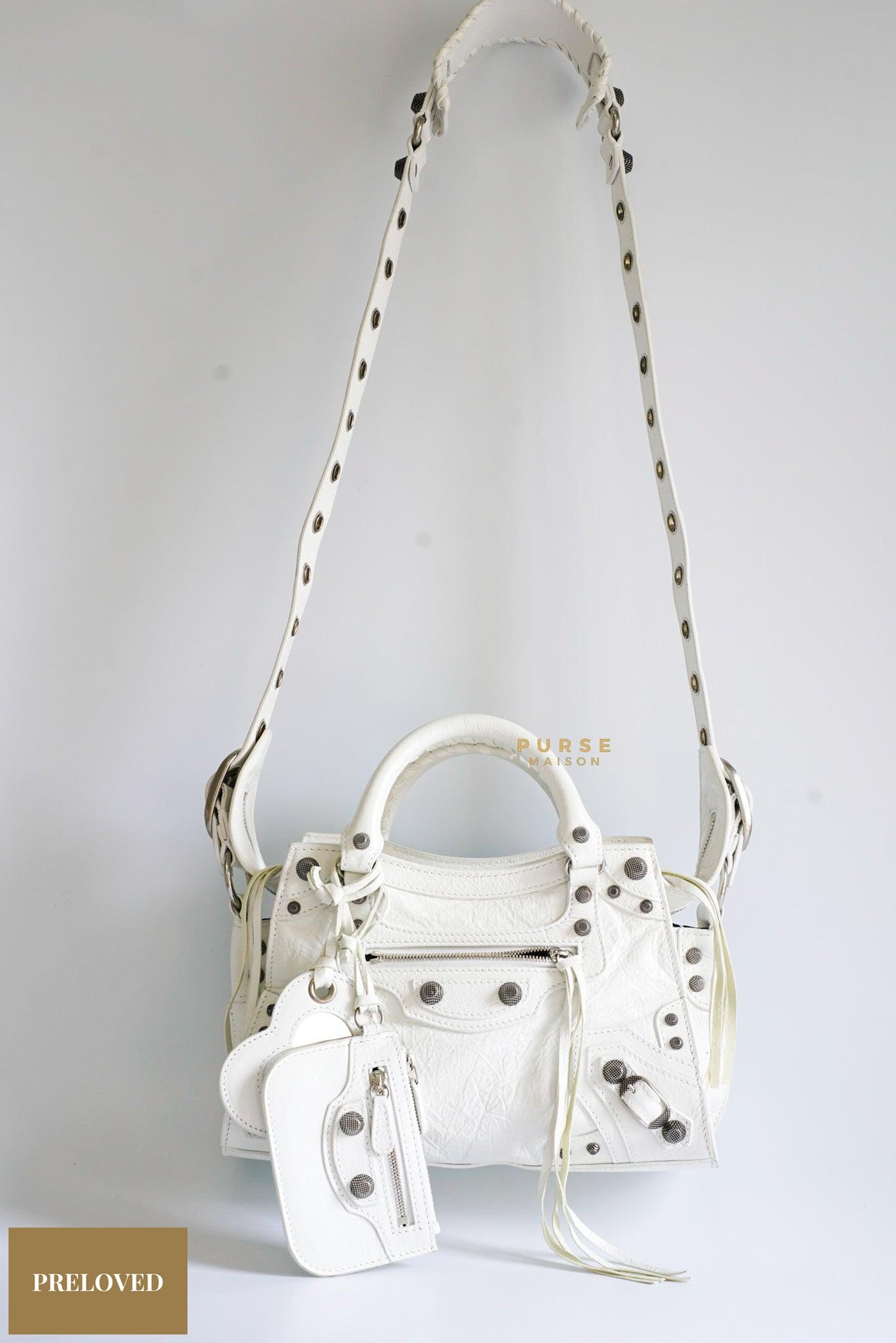 Balenciaga Neo Cagole Bag (White)