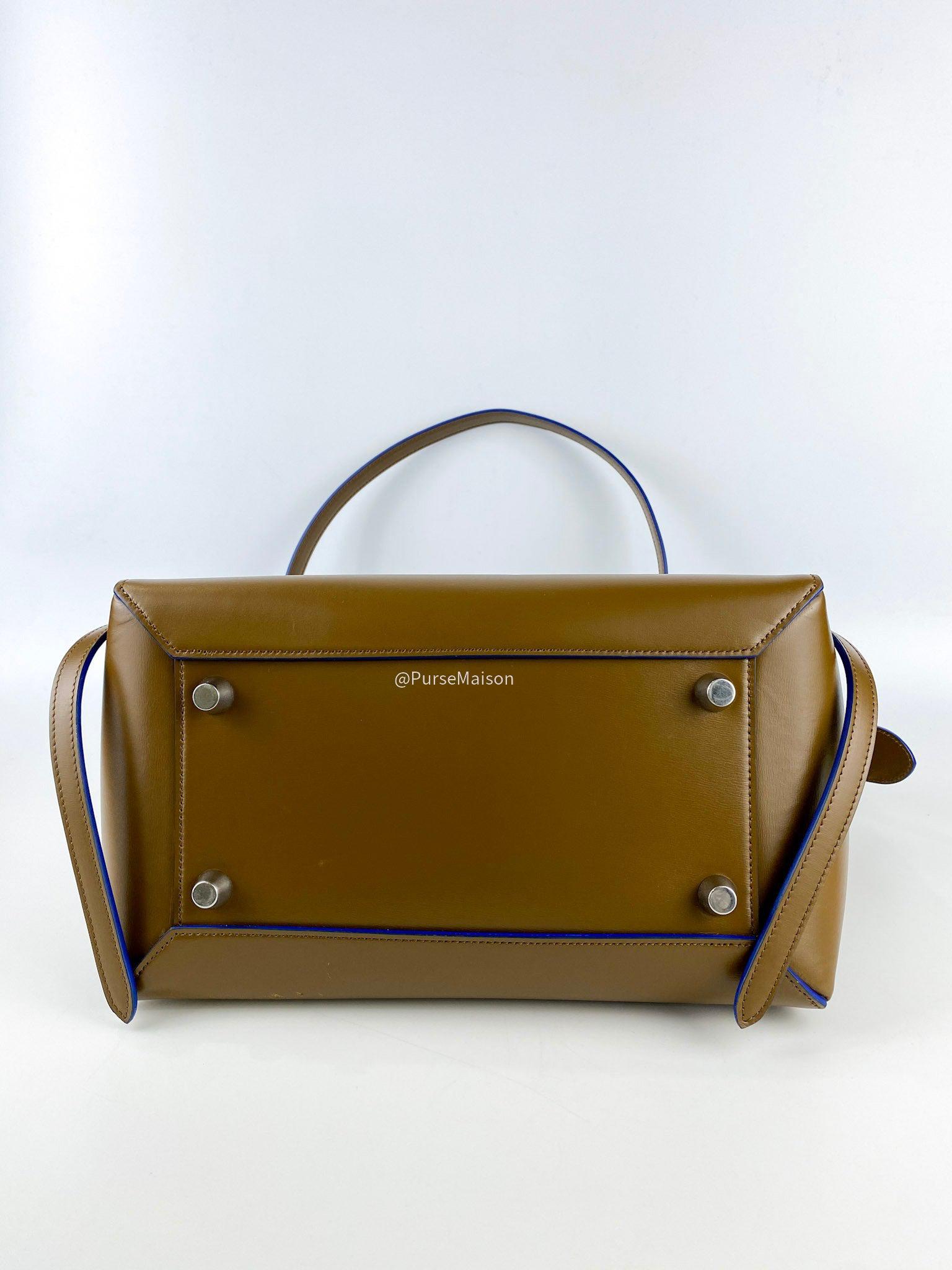 Celine Micro Belt Bag in Brown Smooth Calfskin and Silver Hardware