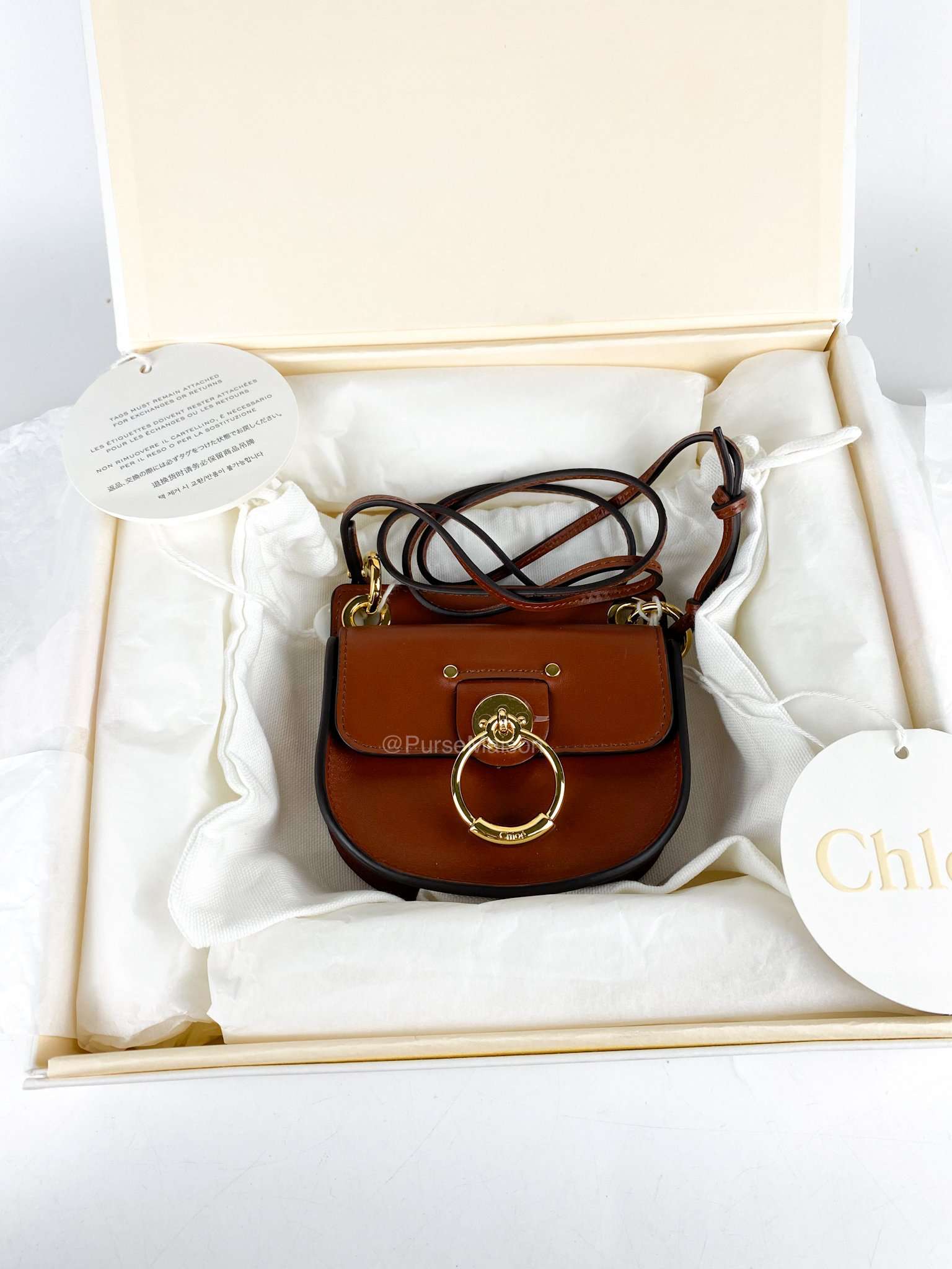 Chloe Mini Tess Bag (Brown)