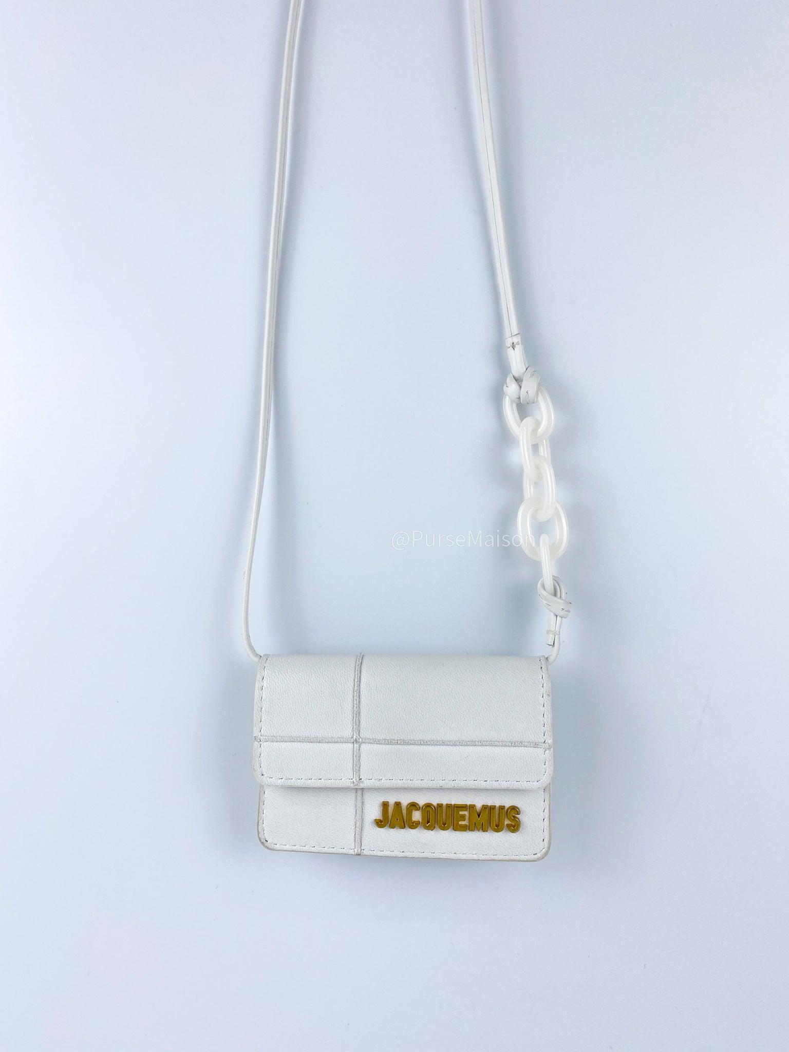 Jacquemus Le Bello White Leather Bag